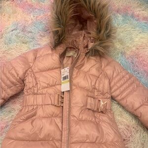 Michael Kors Pink Kids Pea Coat